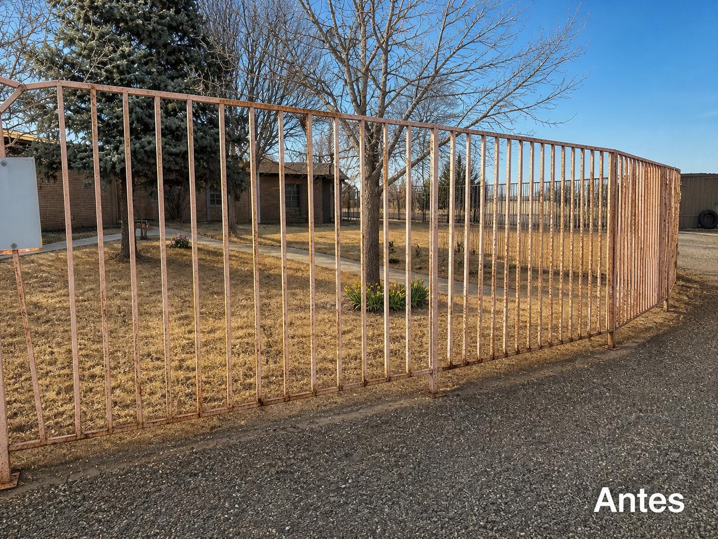 Exterior Fence Restoration — before