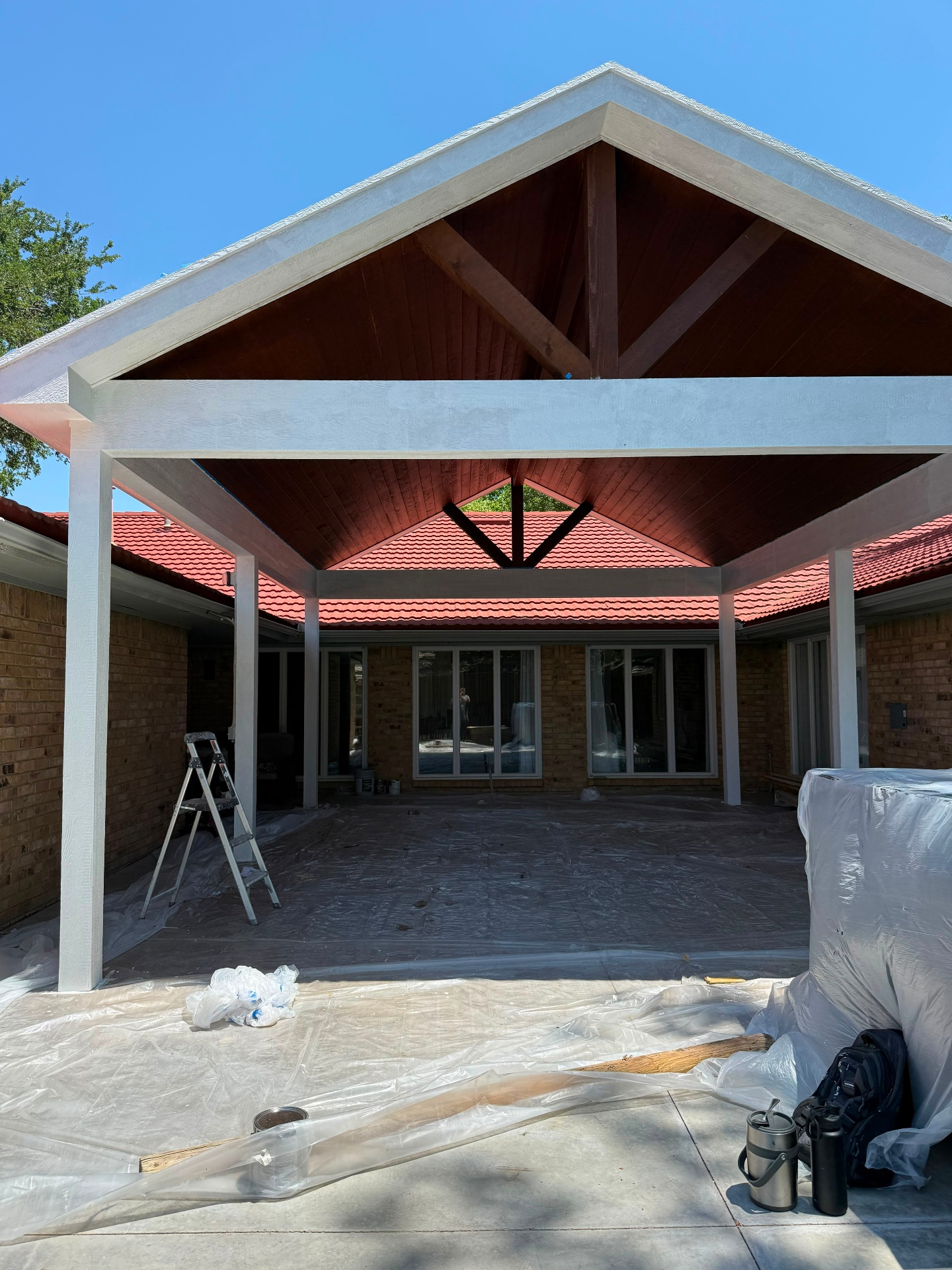 Covered Patio Exterior Repaint — after